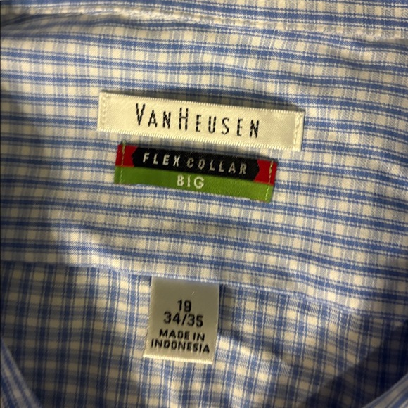 Van Hueson Big and Tall Checkered Shirt - Picture 4 of 6